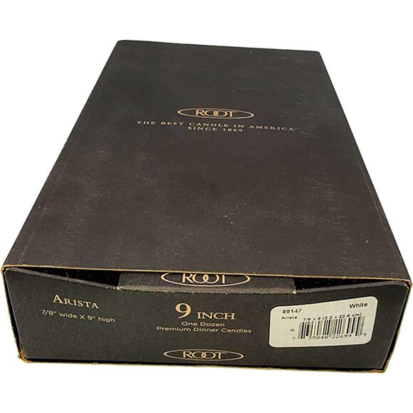 Root Candles Unscented Arista 9-Inch Beeswax Dinner Candles White 5-Count New - Picture 4 of 8
